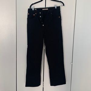 Levi’s ribcage straigh BLACK